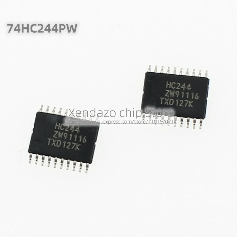 5pcs/lot 74HC244PW,118 74HC244PW 74HC244 Silk screen printing HC244 SOP-20 package Original genuine Driver chip