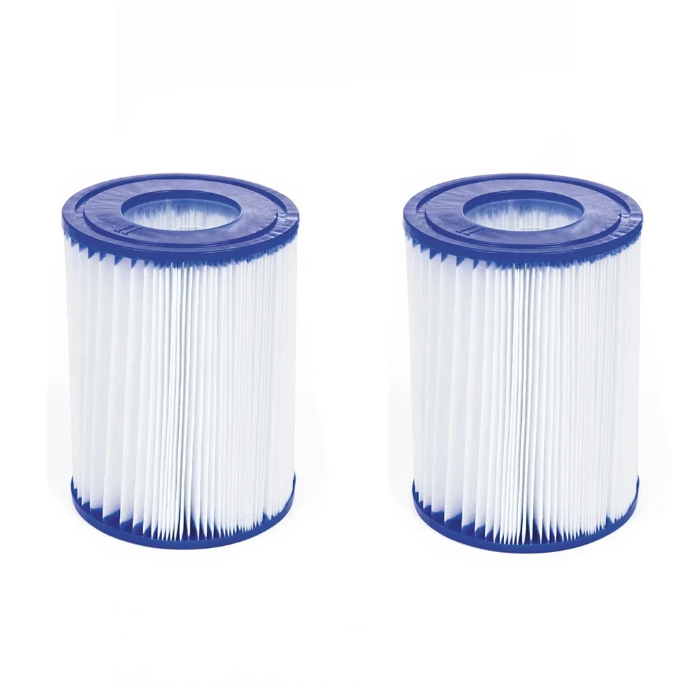 2PCS Swimming Pool Circulation Filter Cartridges for Bestway Type II No 2 42012 Pool Filter Pump Water Purification Fittings