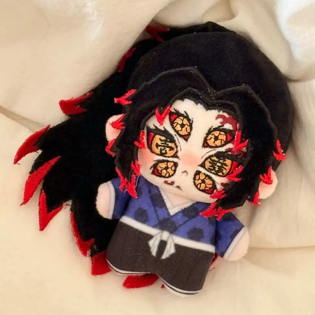 Muñecos de peluche de Anime Kimetsu no Yaiba Kokushibo de 10 cm, mini peluches, regalos, juguete de peluche Douma, muñecos colgantes de colección