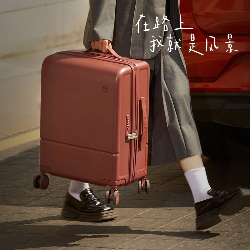 Aluminum Frame Trolley Suitcase Password Locked Travel Skating Wheel Luggage Box Large Capacity Allowed Board Aircraft Durable