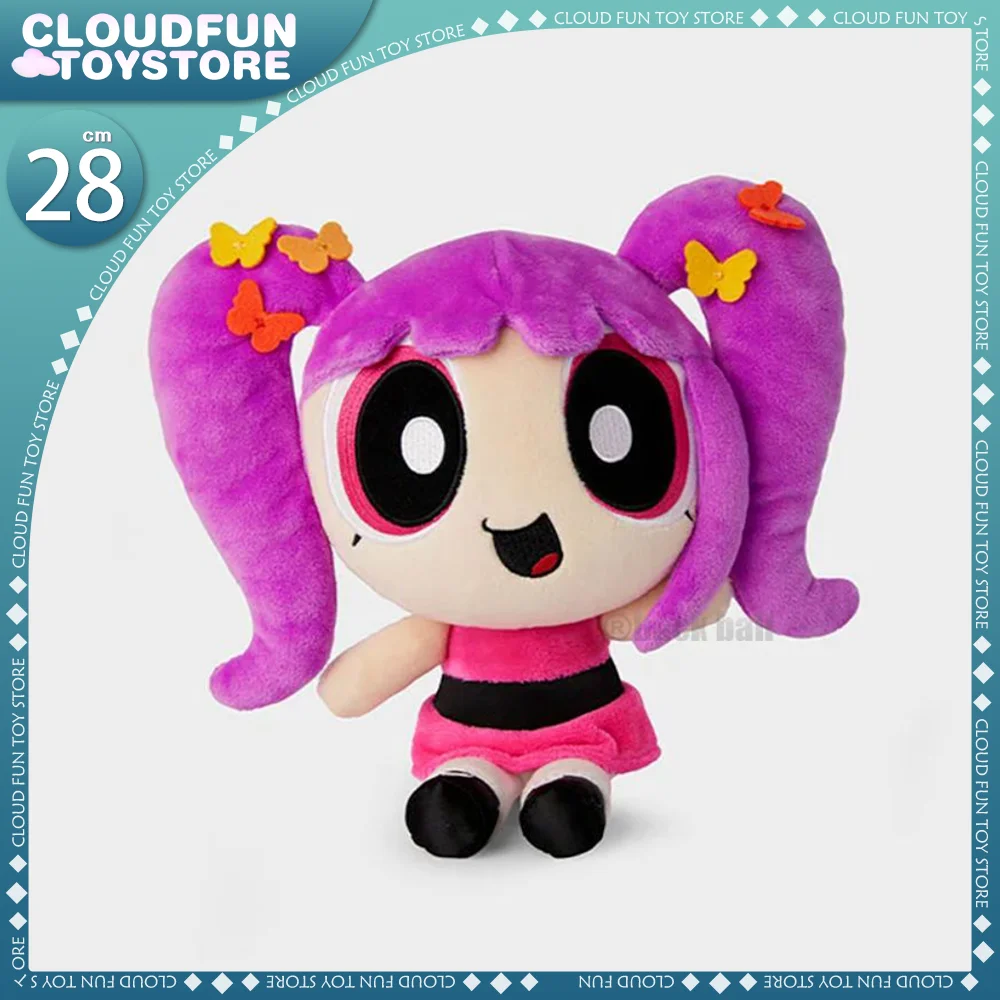 

28cm Newjeans The Powerpuff Girls Plush Doll Toys Cute Soft Stuffed Model Pillow Kawaii Decoration Room Children Birthday Gifts