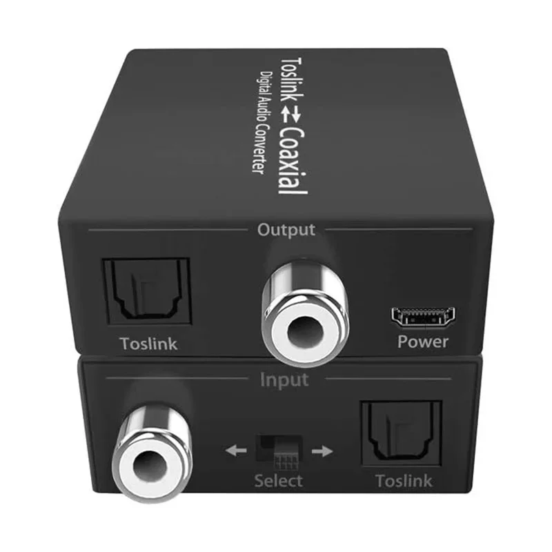 Cyfrowy konwerter Audio dwukierunkowy cyfrowy koncentryczny na optyczny konwerter optyczny Adapter Audio koncentryczny lub koncentryczny-optyczny — zdjęcie produktu 6