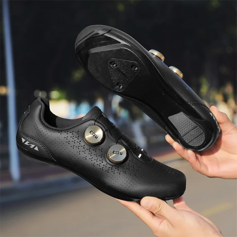 Herren Fahrradschuhe Radsport Schnellverschluss-Schuhe MTB Rennrad Unisex Profi-Rennschuhe Modische Gummi-Flachschuhe – Detail 15
