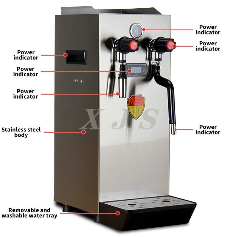 Commercial Steam Forther Machine, Milk Bubble Frothing Machine, Professional Milk Tea Equipment