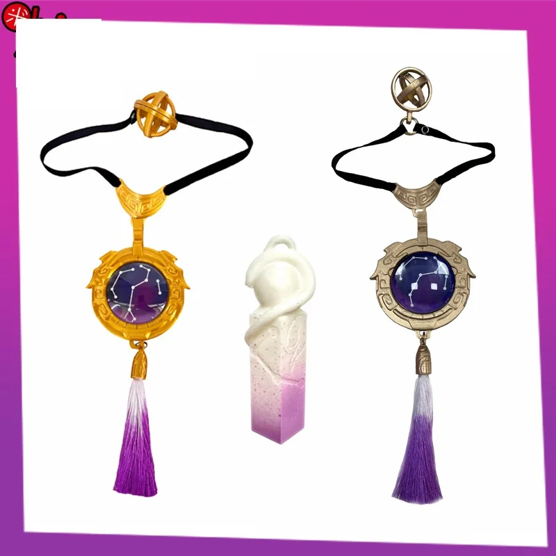 Gra Honkai Star Rail Fu Xuan Cosplay nakrycia głowy szpilka frędzle klips do ucha akcesoria do kolczyków rekwizyty druk 3D