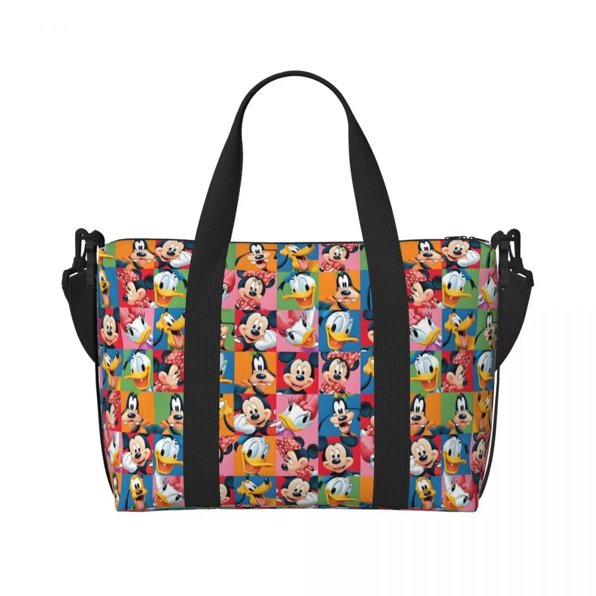 

Custom Anime The Mickey Mouse And Donald Duck Tote Bag Women Large Capacity Kawaii Cartoon Beach Gym Travel Bags