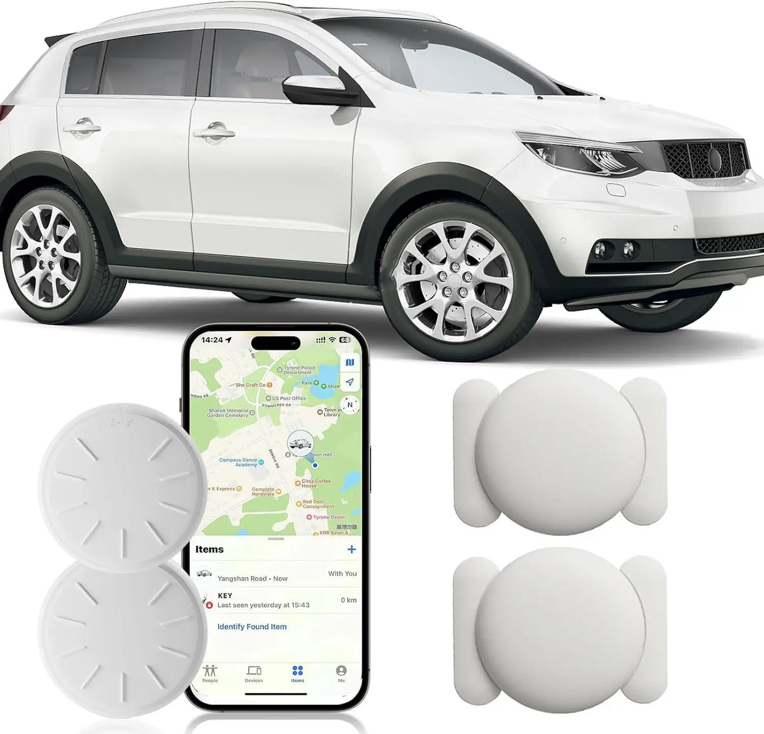 

Mini Car GPS Tracking Device With Magnetic Waterproof Case (IOS only) Providing Free Real Time Tracking Device Every Month