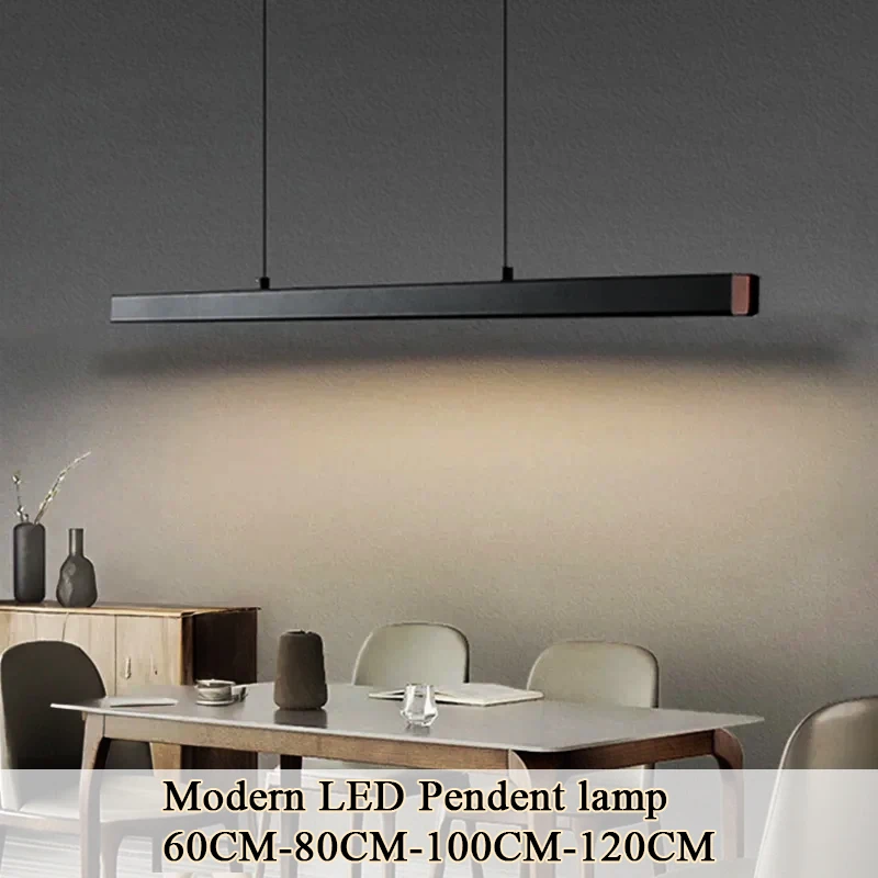 

DAMIASMIL Modern LED Pendant Light for Living Dining Room Restaurant Office Long Chandelier Home Lighting Fixture Hanging Lamp