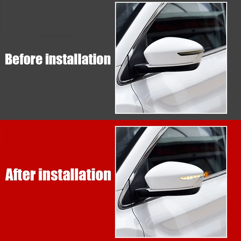 لجيلي Coolray SX11 2020 2021 2022 2023 2024 2025 سيارة مرآة الرؤية الخلفية تدفق ضوء مصباح ليد أجزاء التعديل الخارجي