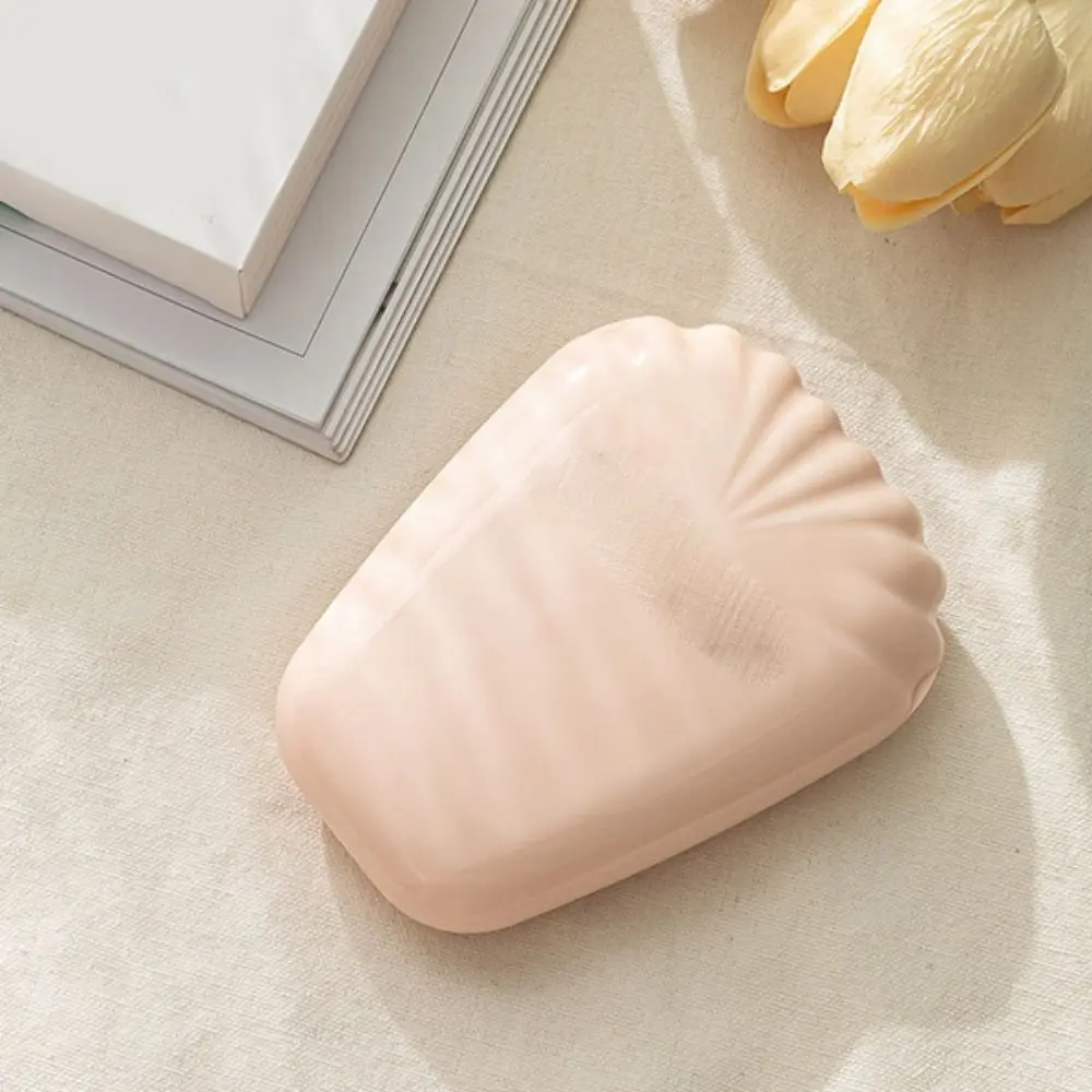 Set di pennelli per trucco da viaggio Shell Set di pennelli per trucco acrilico a cinque griglie Quilting con pennello per trucco a specchio con custodia