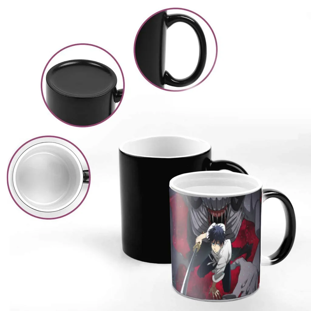 Jujutsu Kaisen Gojo Satoru Color Changing Mug Magic Heat Sensitive Tea Cup Coffee Mug Gift Mug for Your Kids or Your Friends