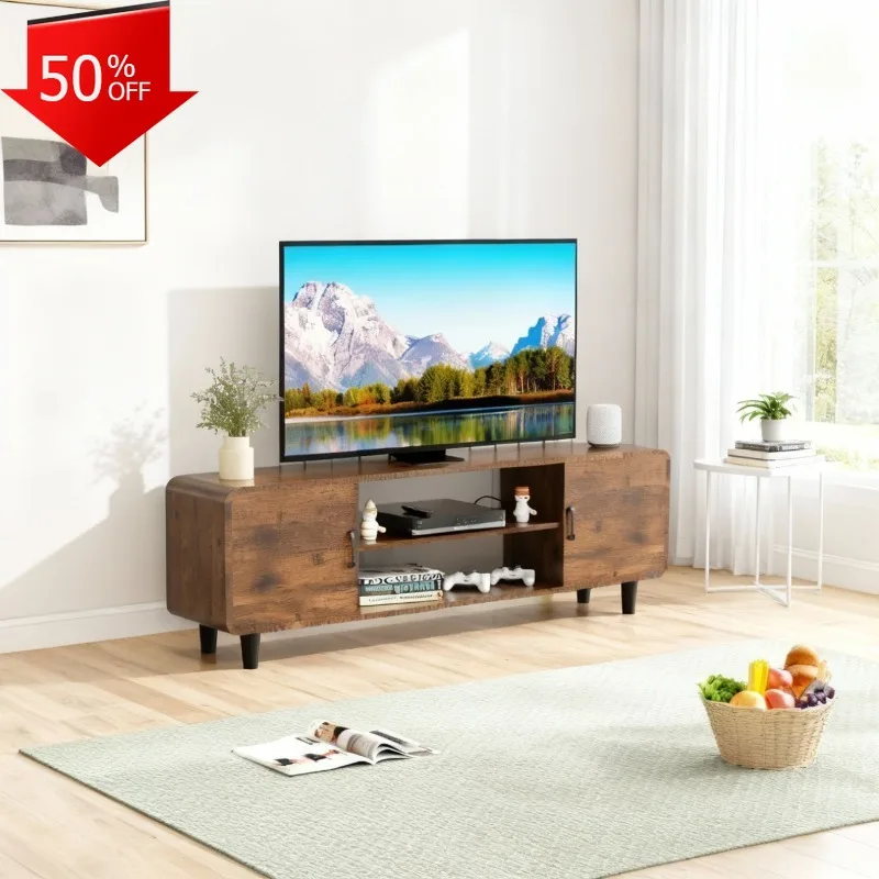 طاولة تلفزيون لصالونات التجميل وأثاث غرفة المعيشة وحامل تلفاز مع وحدة ترفيهية كهربائية ومدفأة وغرفة التلفزيون وخزانة الملابس #1