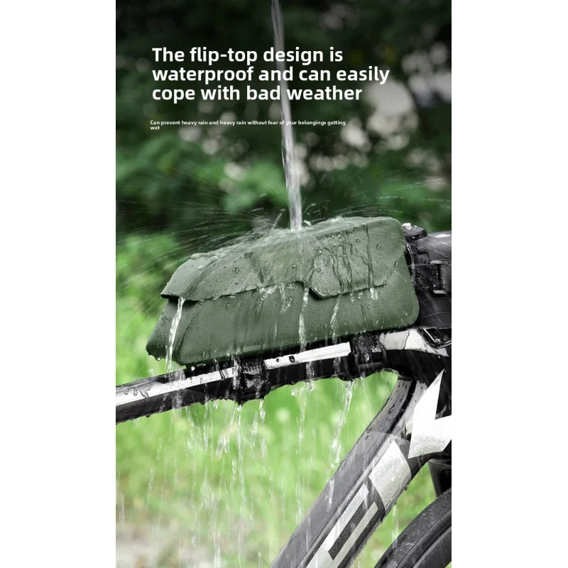 

Магнитная водонепроницаемая велосипедная сумка, сумка на верхнюю трубу рамы, для шоссейных и горных велосипедов, подседельная сумка, удобное хранение и портативность.