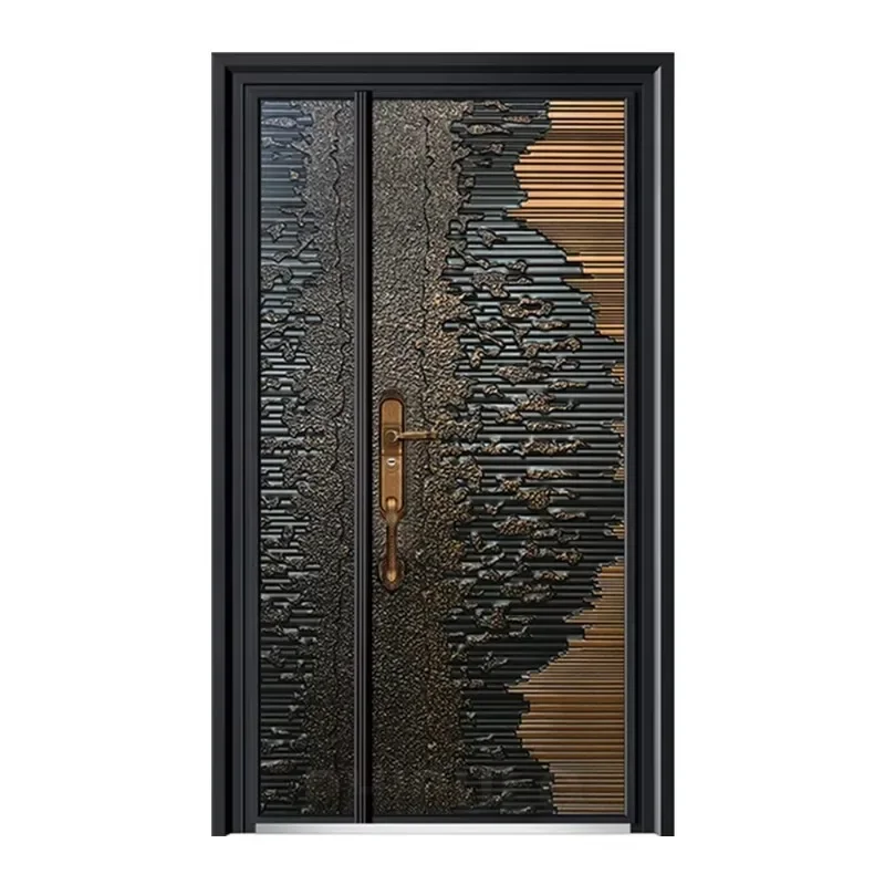 Steel Security Door Modern Residential Foundry Door Armored Door