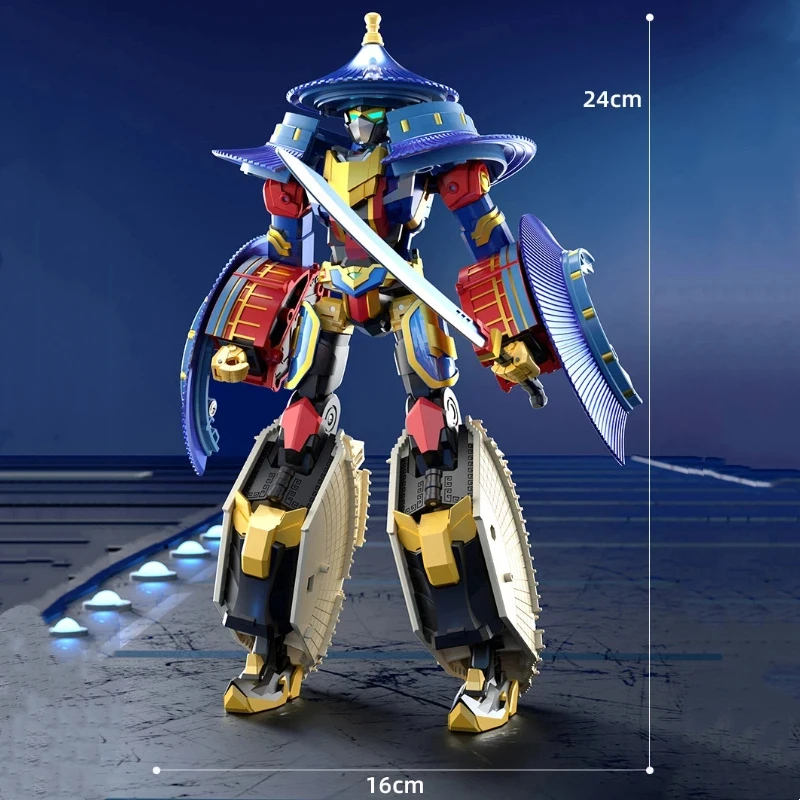 Transformujący się robot Jinyiwei Świątynia Nieba Sala Qinian Model figurki Architektura chińska Zabawka edukacyjna Prezent dla chłopców