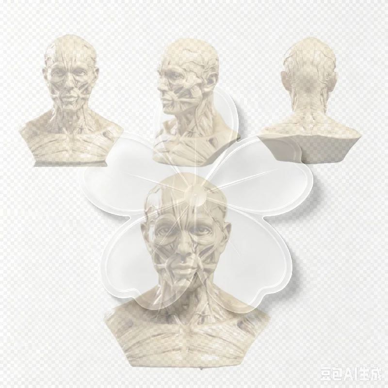 Human Muscle Skeleton Head Model Muscle Head Skull Anatomy Sculpture Art Sketch  Learning supplies
