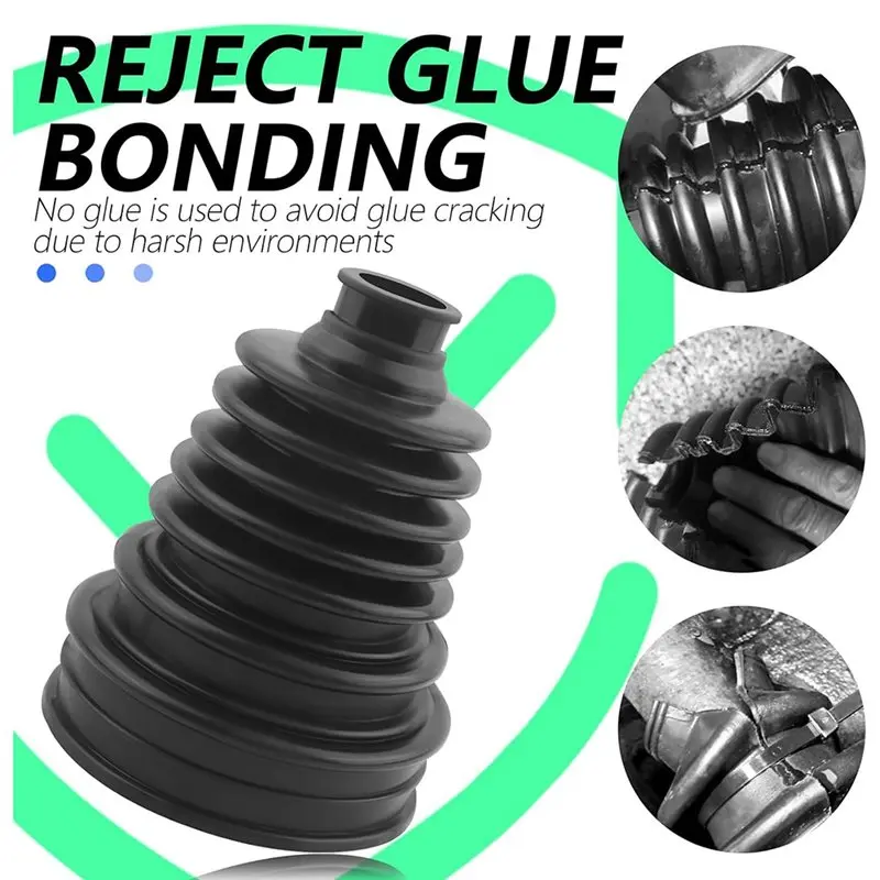ABGH-Silicone CV Axle Boot Repair Kit(2PCS 19-24 Mm Shaft), Includes 4 Cvs Boots Clamp& 6 Cable Ties