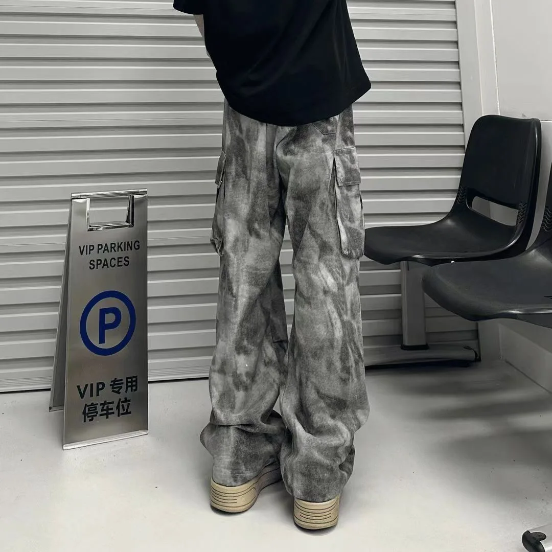 

Широкие брюки, женские осенние спортивные штаны, вельветовые профессиональные женские брюки с вертикальной уникальной жаккардовой вышивкой, офис 2025