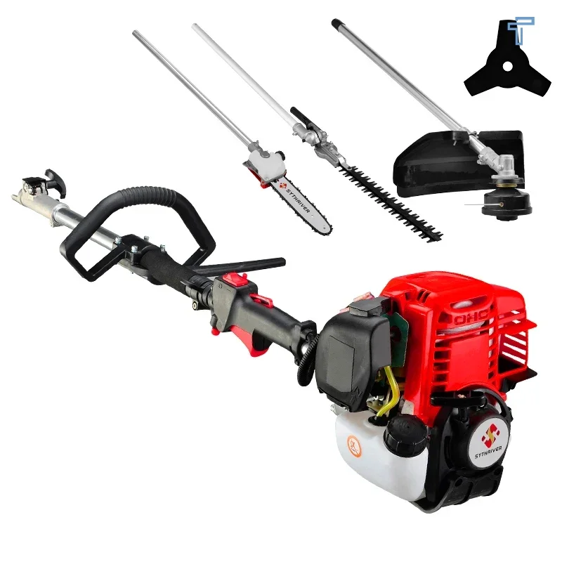 durable & stable professional gasoline powered emc approved 4in1 multifunction tool set brush cutter for garden