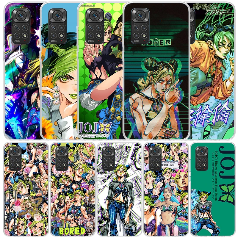 Чехол для телефона JoJo Bizarre Adventure Jolyne Cujoh для Xiaomi Redmi Note 13 12S 12 11S 11 11T 11E Pro Plus 10S 10 9S 9 8T 8 7 + мягкий