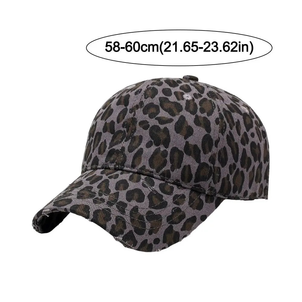 Mode-Accessoire, Retro-Hut mit Leopardenmuster, verstellbarer Riemen, atmungsaktive Baseballkappe, Sonnenhut für Männer und Frauen – Detail 1