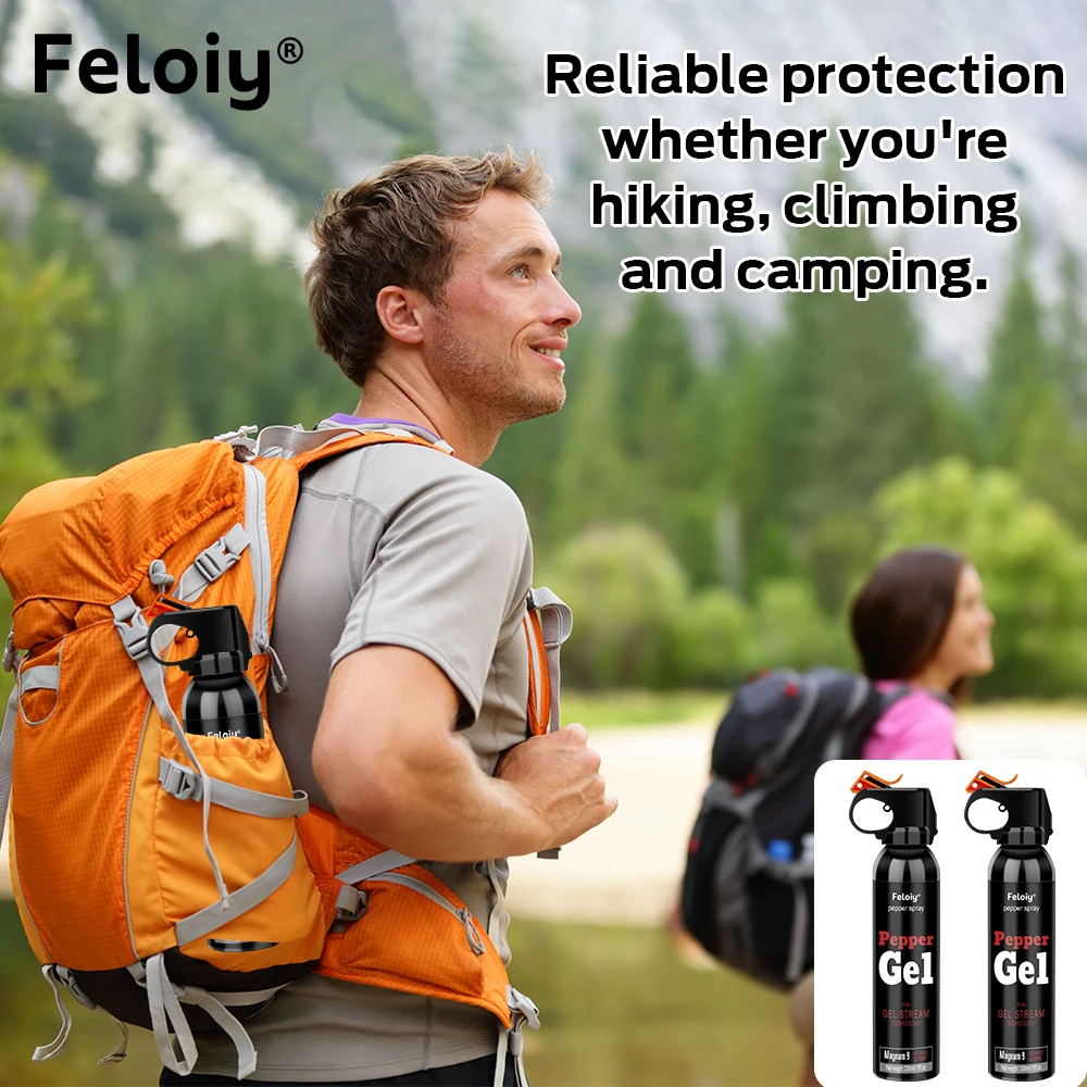 Defense Spray - Maximum Strength 2.0% Capsaicin, Protect Personal Safety, Suitable for Hiking, Mountaineering, and Traveling