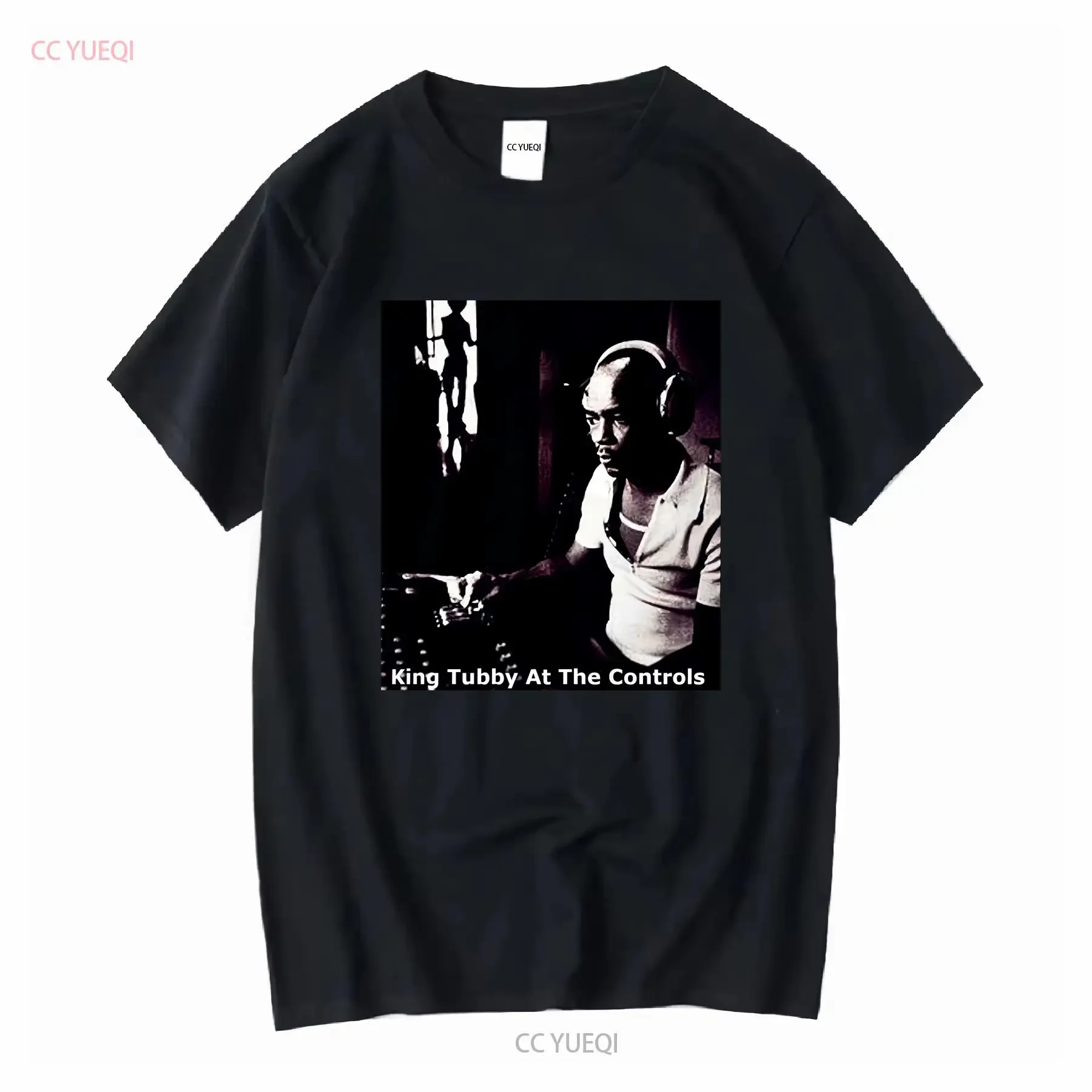 Camiseta Dub Reggae Master King Tubby con diseño de consola de mezclas Mixmaster Dubwise, manga larga o corta, estilo vintage lavado y elegante.