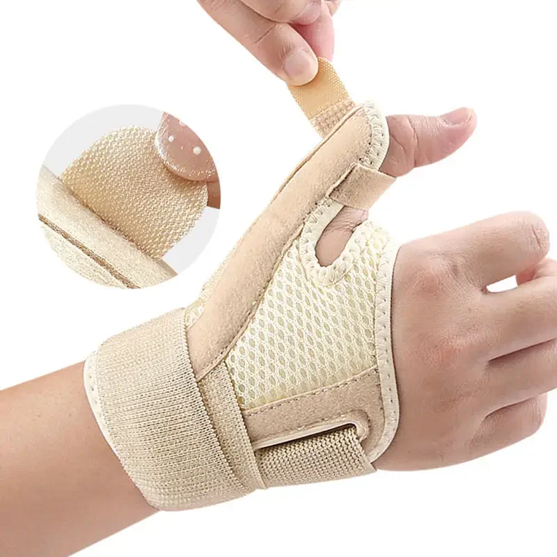 1pcs Flexible Splint Wrist Thumb Support for Tendonitis Arthritis Breathable Thumb Protector Guard Fits Right and Left Hand