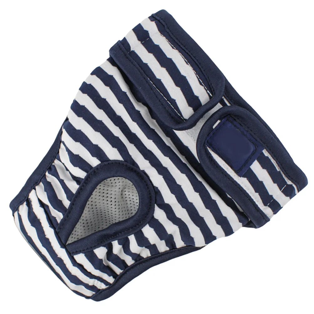 

Puppy Pet Physiological Pants Dog Panties Diapers Sanitary Female Shorts for Dogs Blue