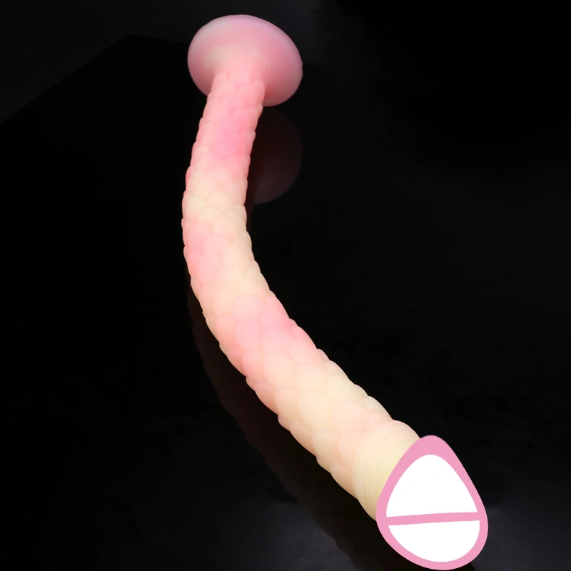 50CM Long Dildo Stimulate Vagina Anal Plug Silicone Soft Threaded Buttplug Ass Dilator Men Prostate Massage Anal Sex Toys Women