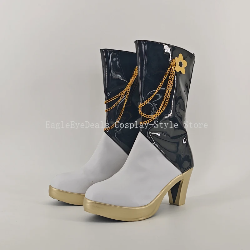 KPop Demon Hunters HUNTRX Mira, zapatos de disfraz, botas de piel sintética hechas a mano, botas de Anime para fiesta de Carnaval y Halloween, zapatos de utilería