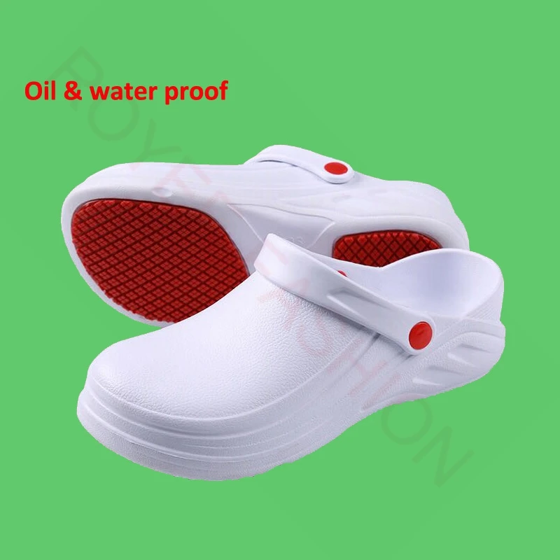 Waterproof Non-slip Chef Shoes For Men Garden Shoes Rubber Sandals Restaurant Working Hospital Nursing kitchen work shoes zapato