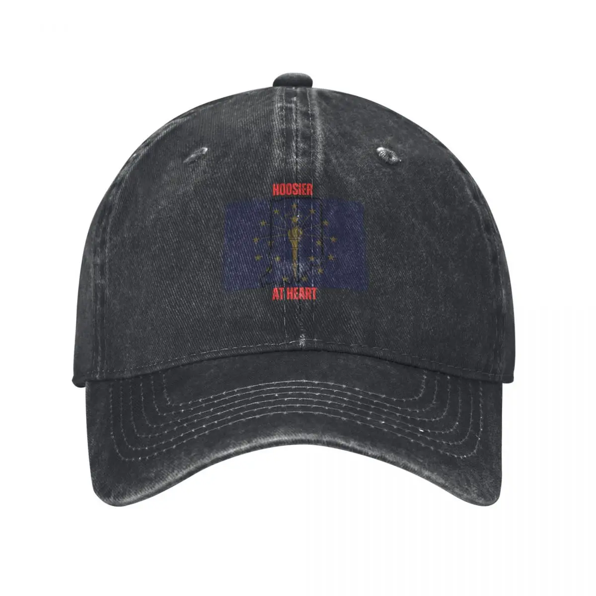 Boné de beisebol Hoosier at Heart Indiana, chapéu de verão estilo anime, chapéu de pesca para meninas e homens