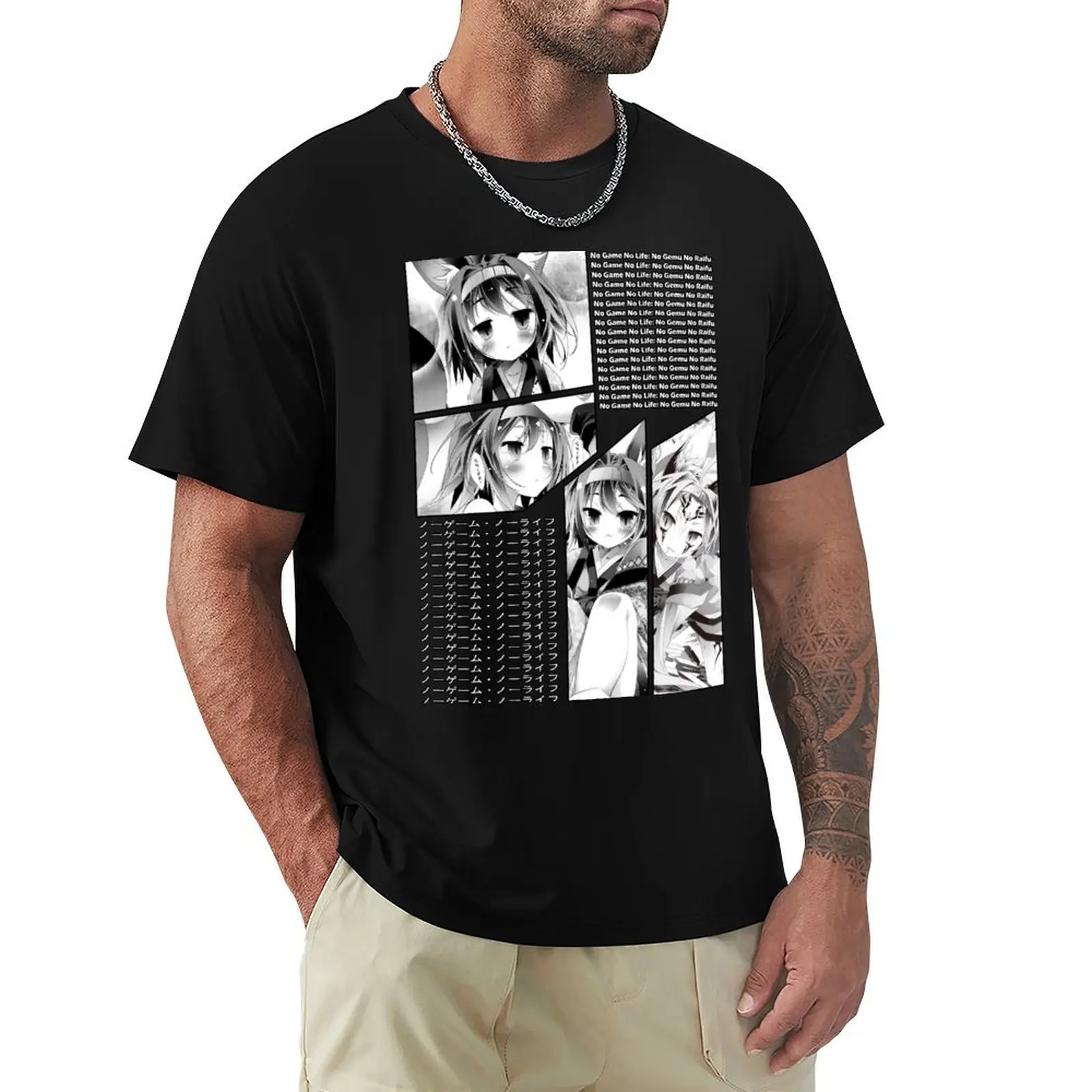 

Izuna Hatsuse No Game No Life No Gemu Raifu Manga Panel Anime Design T-Shirt Dry Fit Athletic Short Sleeve Shirt