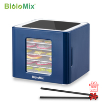 BioloMix 6 Trays Food Dehydrator with LED Touch Control, Digital Temperature and Time, Dryer for Fruit Vegetable Meat Beef Jerky