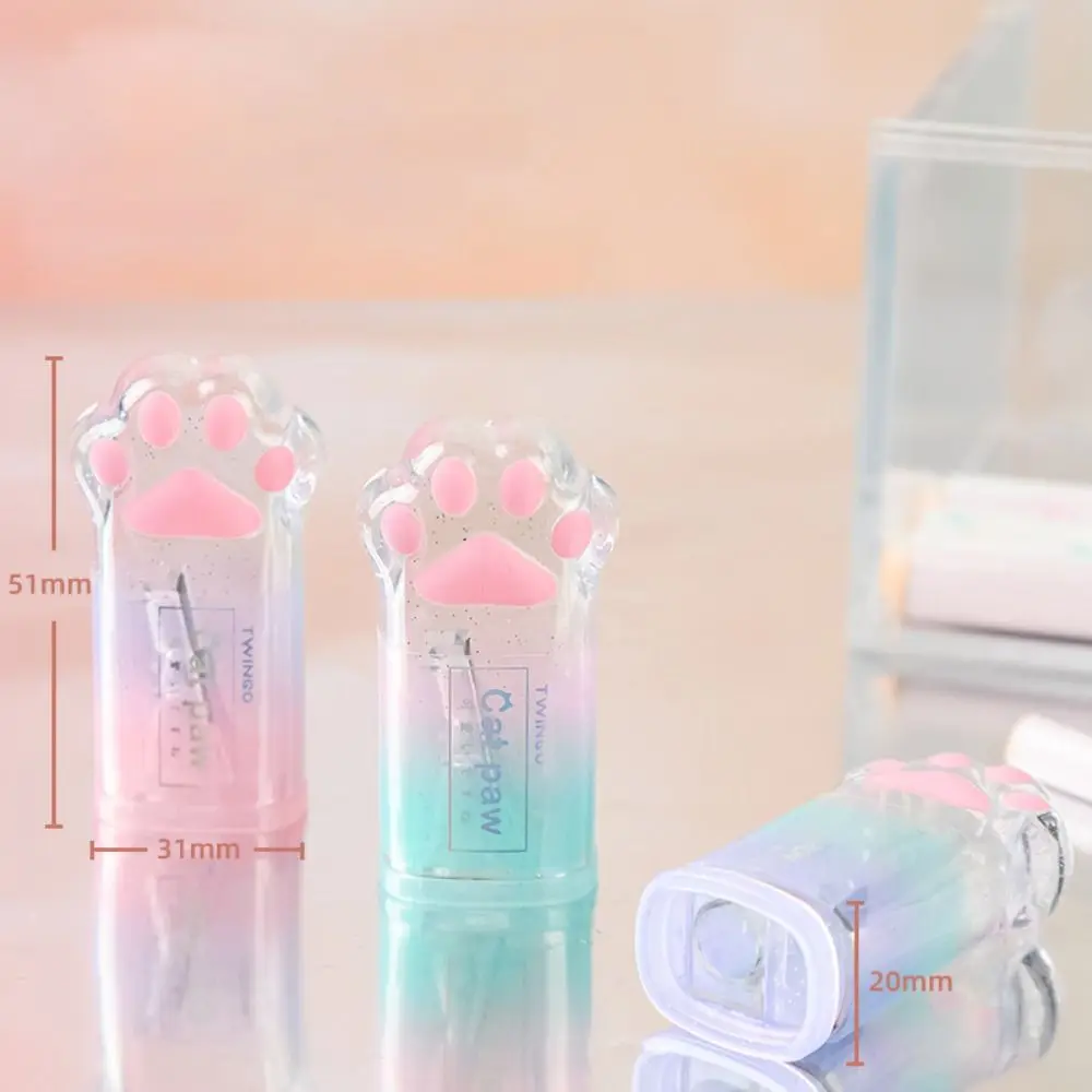 PCS Lovely Cat Claw Pencil Sharpener Simple Creative Gradient Color Pencil Sharpener For Students Gifts
