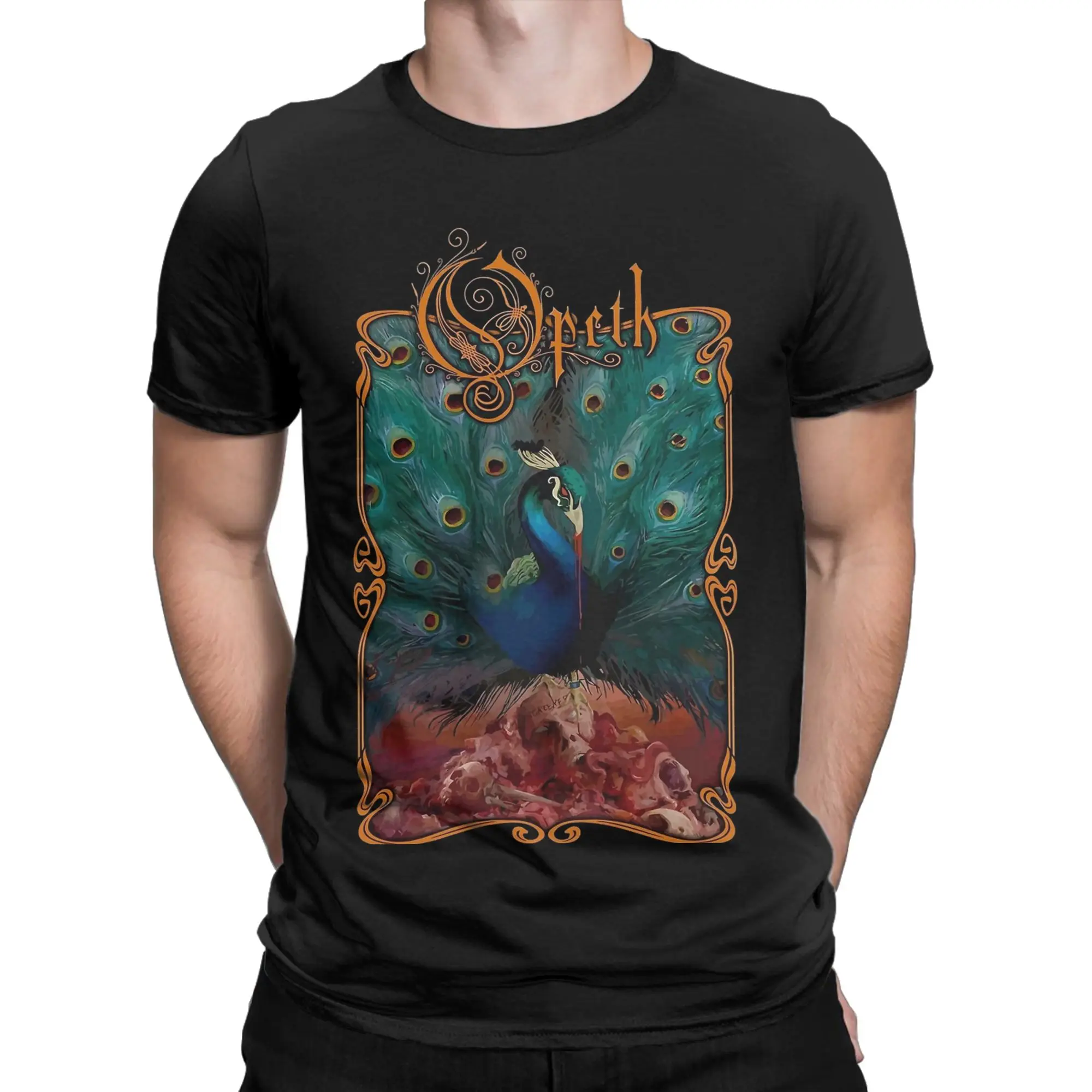 Men Progressive Metal Opeth logo T Shirts  Cotton Clothes Summer Awesome Short-Sleeved T Shirt O-Neck Leisure Casual Tee Shirt