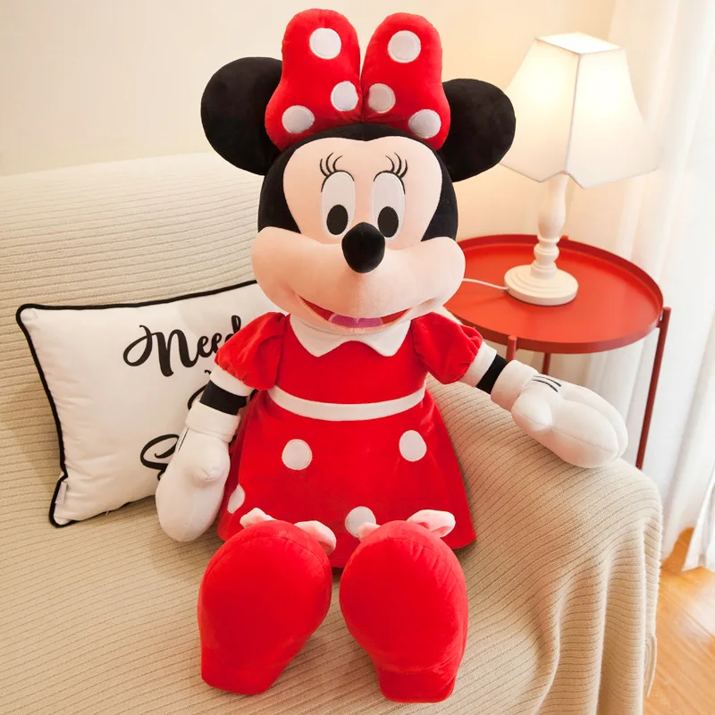 Jouets en peluche Disney Mickey et Minnie, style classique de 35 cm, parfaits pour la décoration de la maison, les cadeaux d'anniversaire, de Noël ou du Nouvel An.