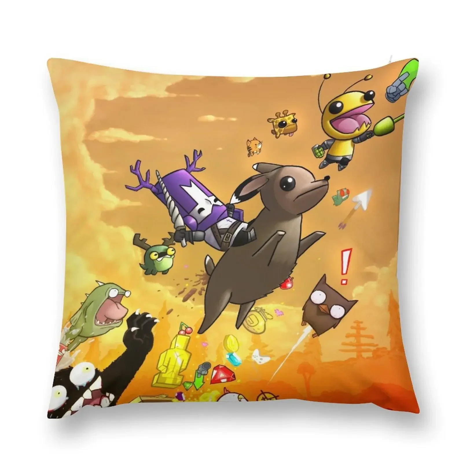 Poop Deer Throw Pillow Anime Cushion Child Pillows Aesthetic pillow