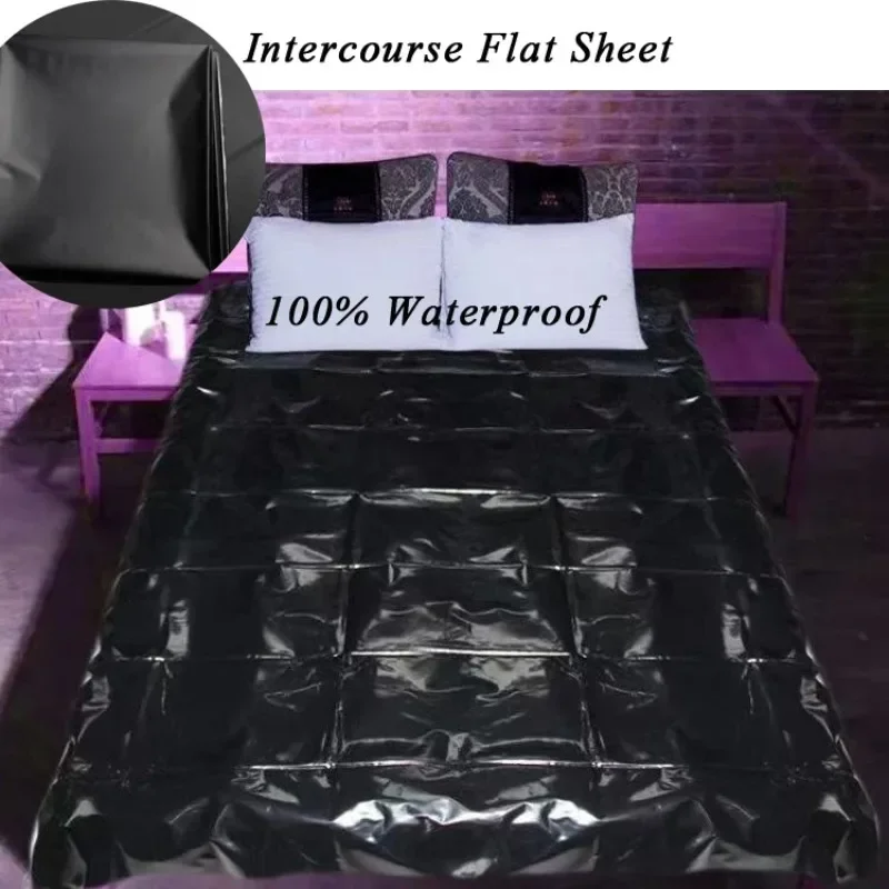 100%Waterproof Bed Flat Sheet PVC Waterproof SPA Couple Mattress Cover Adult Urine pad Oil Proof Full King Pad Game Massage Mat