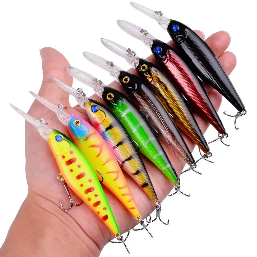 8pcs Fishing Lure Set Fishing Hard Bait Mini Minnow Floating Swing Crankbait Crazy Wobblers Artificial Bionic Crank Lures