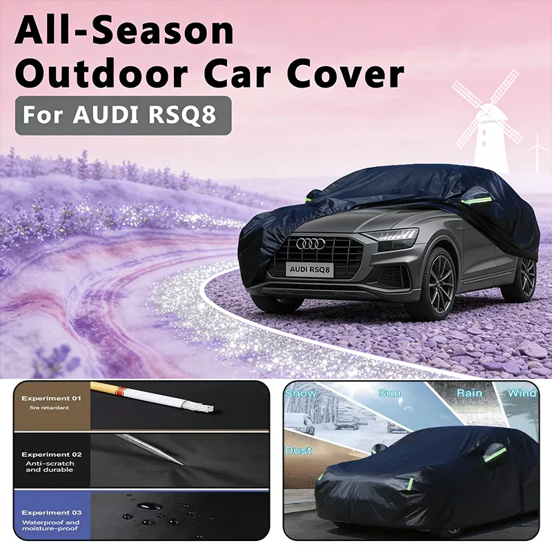 

All-Season Car Cover for AUDI RSQ8 - Outdoor Full Protection, Waterproof Dustproof Heat-Resistant