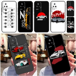 Sports Car JDM Drift 350Z 370Z Case For Xiaomi 13 12 Lite 12X 11T 12T Pro Cover For POCO F5 X5 X3 Pro X4 F4 GT F3 C40 M5s