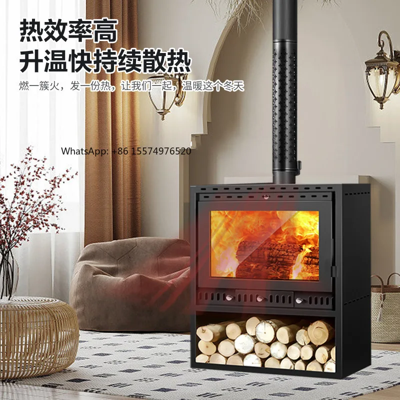 

2026 Hot SellingEuropean-style fireplace, real firewood winter heating stove, homestay commercial firewood stove