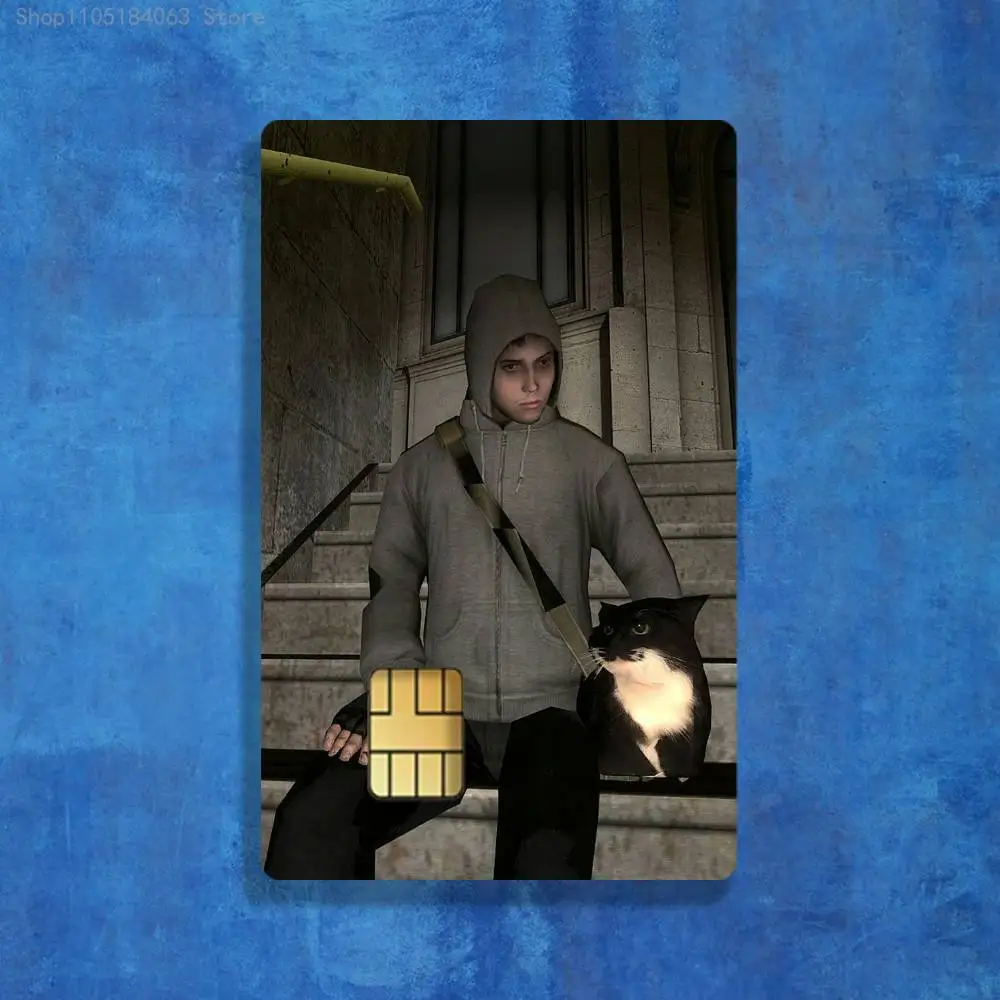 لعبة C-Cry of F-Fear ملصقات الائتمان فيزا الخصم البنك بطاقة شحن حافلة مترو ملصق مضاد للماء ملصق الديكور