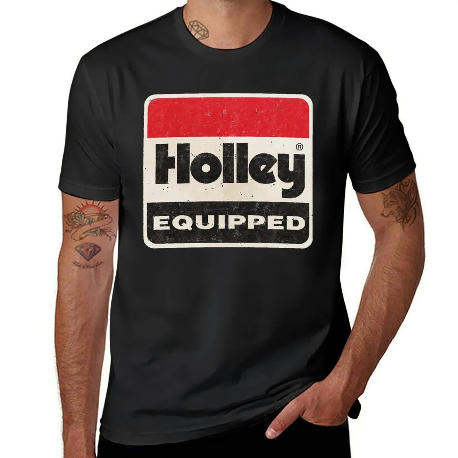 Holley equipped essential t shirt T-Shirt kawaii clothes Aesthetic clothing customs heavyweights mens graphic t-shirts