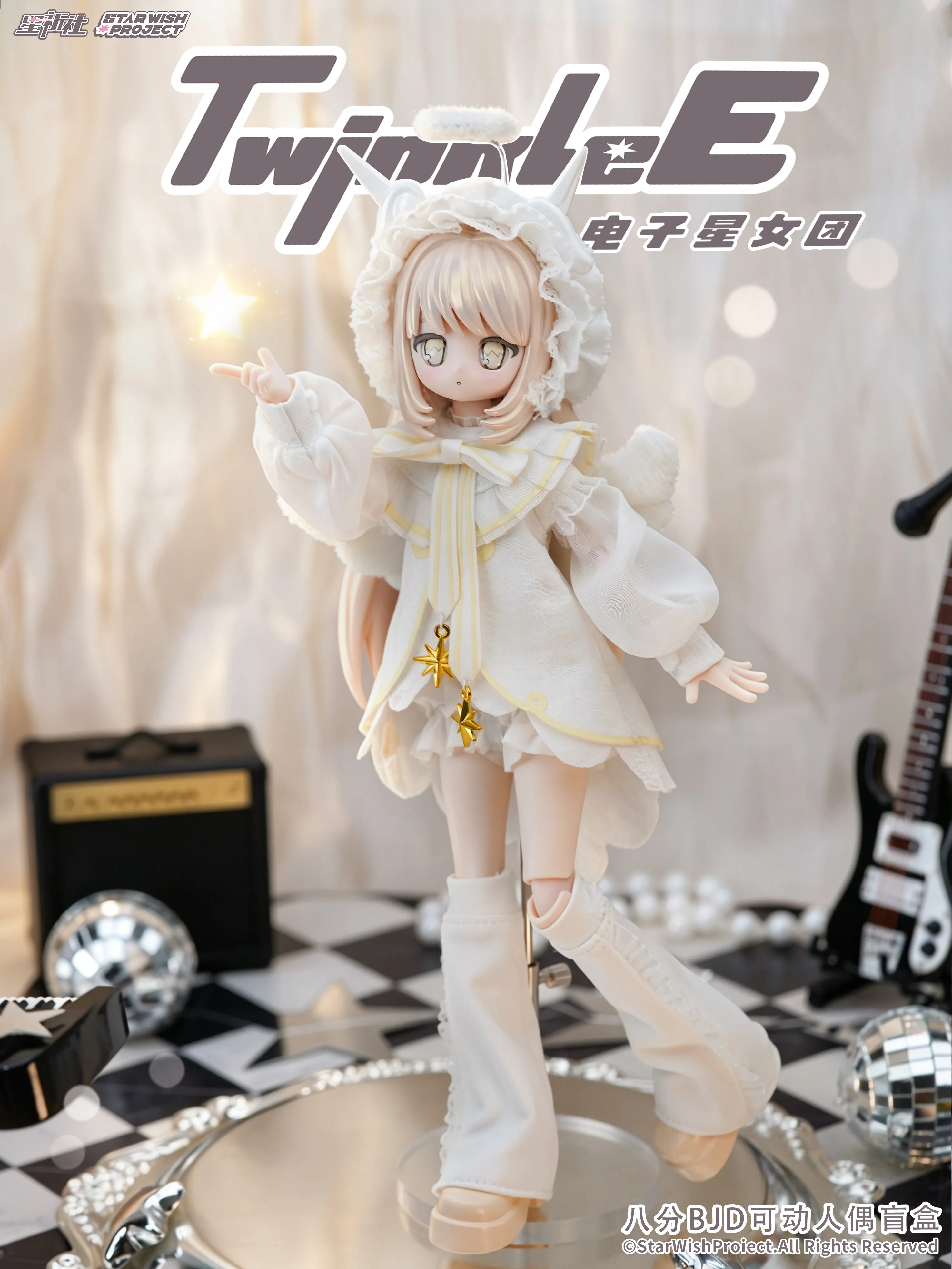 Starwishproject Bjd Doll 1 8 Scale Articulated Figure Electronic Girl Group Blind Box Collectible Desktop Display Ornament