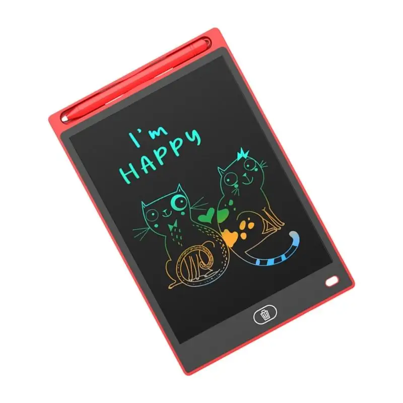 Reutilizável 8,5 polegadas LCD PADBOLO PRACA DESENHO TRABILIDADE DA CRIANÇAS DA CRIANÇAS D2RC