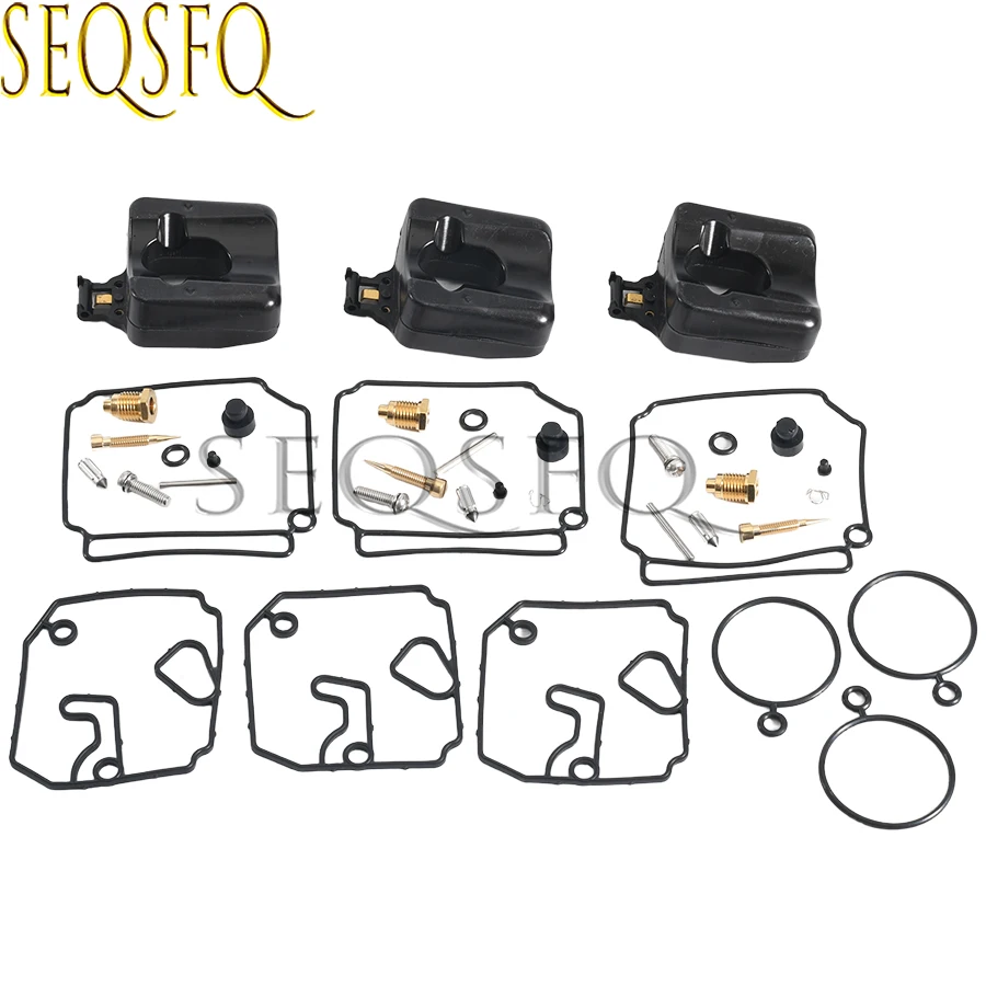 3 Sets 6H4-W0093 Carburetor Repair Kit For Yamaha Outboard 2T 40HP 50HP 6H4-W0093-02 6H4-W0093-03 6H4-W0093-04 Sierra 18-7767