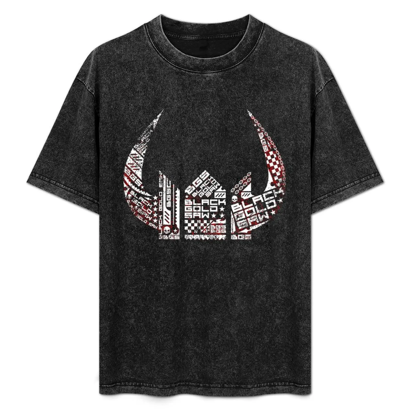 

Black★Gold Saw T-Shirt No Iron Casual Short Sleeve Top